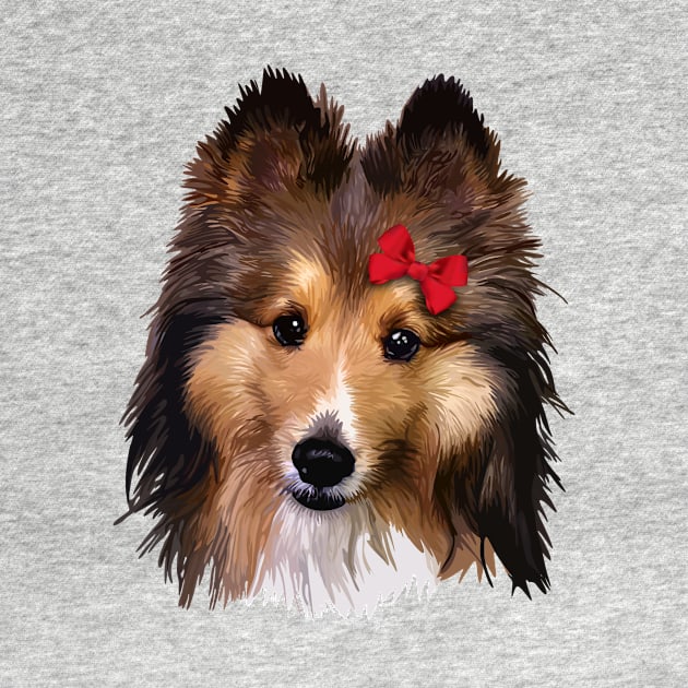 Cute Sheltie Dog by thedailysoe